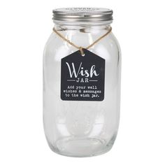 a glass jar with a label on it