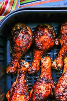 chicken wings are cooked in an air fryer