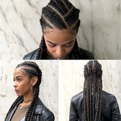 Cornrow Hairstyles For Older Black Women, Braids For Latinas Natural Hair, Cornrow Hairstyles With Color, Diy Cornrows, 5 Feed In Braid Styles, Cornrow Extensions, Cornrows With Natural Hair Only, Four Braids Cornrow, Simple Cornrows