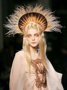 #JeanPaulGaultier #HauteCouture #Virgin #Runway #Fashion Jessica Stam, Paul Gaultier, Jean Paul, Jean Paul Gaultier, Internet, Couture, Tumblr, Hair, White