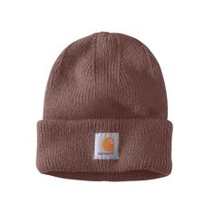 Delivering the toughness you expect, the Carhartt Rib-Knit Beanie for Ladies is the perfect cold-weather cap you need for your active, outdoor lifestyle. The 100% acrylic construction stretches for a comfortable fit, while the folding cuff reveals a Carhartt logo patch front and center. Imported.Manufacturer style #: 105560.   100% acrylic construction  Stretchy rib-knit design  Folding cuff  Patch logo Bonnet Carhartt, Carhartt Hat, Carhartt Beanie, Workwear Essentials, Watch Cap, Carhartt Women, Cuffed Beanie, Mens Beanie, Men's Knit