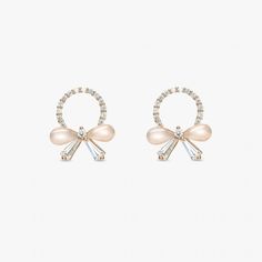 GLIZAR Paris Girl Bow Earrings Feminine Round Earrings For Party, Paris Girl, Jewelry Rack, Luxury Jewelry Brands, Bow Earrings, Butterfly Earrings, Girls Bows, Gold Plated Jewelry, Jewelry Branding