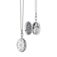 What's your story? Give your story style with our Oval Mosaic Locket with white sapphire accents. Perfect on its own or layered with your other favorite pieces. Locket holds two images.
Your stories are important, let our mosaic locket help you tell them. Monica Rich Kosann Jewelry, Monica Rich Kosann, Oval Locket, Photo Locket Necklace, Healing Crystal Jewelry, Glass Pendant Necklace, Precious Memories, Mom Necklace, Gold Tone Necklace