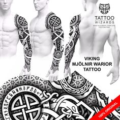 two men with tattoos on their arms and chest, one is wearing an arm tattoo