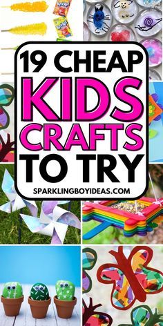 19 cheap kids crafts to try