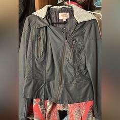 Forever 21 Hooded Jacket. Size Large. Never Worn. Faux Leather Jackets, Hooded Jacket, Forever 21, Jackets & Coats, Jackets For Women, Faux Leather, Leather Jacket, Women Shopping, Leather