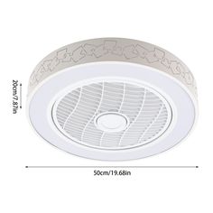 the ceiling exhaust fan is shown with measurements