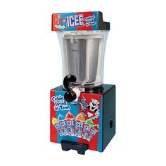 an ice cream dispenser is shown on a white background