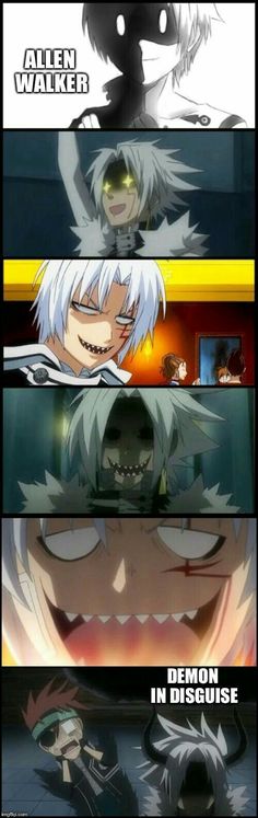 the different faces of an anime character