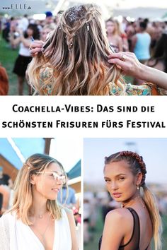 Ein Frisurentrend kristallisiert sich bei den Festivals ganz klar herausDer Blumenkranz war einmalStattdessen sehen wir Bänder und Ringedie in Flechtfrisuren verwickelt werdenHalf-Bunsdie undone gebunden werden und ganz viel Glitzerder die Frisuren nochmal besonders festival-like in Szene setzthair frisuren braids coachella festival haare zöpfe beauty trending Braids Coachella, Half Buns, Coachella Vibes, Coachella Outfits, Festival Outfit Inspiration, Boho Hairstyle, Festival Inspiration, Coachella Outfit, Coachella Festival