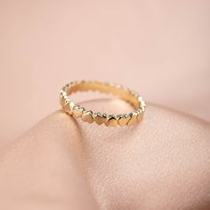 A heart eternity ring made of 14K solid gold. The ring is a heart band, so delicate and dainty that you will wear it forever. It can also be used as a simple wedding band or a thumb ring. This gold ring for women is ideal to be stacking, so you can make your own style. The best gift for her by Kyklos Jewelry. 100% handcrafted with love! ● Metal: 14K solid gold, 14K white gold or 14K rose gold ● Width: 2.5 mm ● Choose from the drop down menus the available options (Metal, Ring size) and leave us Heart Eternity Ring, Eternity Engagement Ring, Simple Wedding Bands, Stacked Wedding Bands, Heart Band, Gold Heart Ring, Thumb Ring, Best Gifts For Her, Thumb Rings