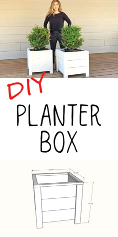 the diy planter box is an easy and practical project