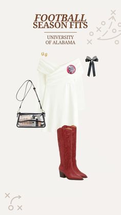 Gameday Outfit Cold, Bama Game Day Outfit, College Football Gameday, Fit University, Clear Purses, Game Day Outfit, Purses For Women, University Of Alabama, Gameday Outfit