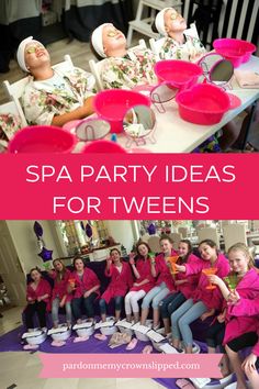 Looking to host a spa party for your tween? Look no further, check out all these great ideas along with 8 other party themes for tween girls. Cool Birthday Party Themes, Teen Girl Birthday Party Themes, Spa Party Foods, Shared Birthday Parties, Teen Girl Birthday Party, Glamping Party, Girls Birthday Party Themes, Spa Birthday Parties, Spa Birthday