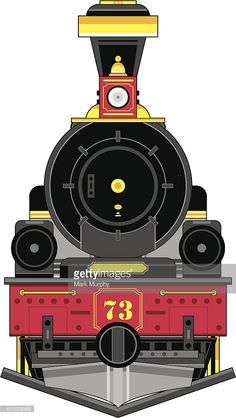 a black and red train engine with numbers on it