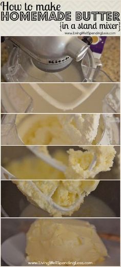 how to make homemade butter in a mixer