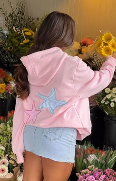 Pink Star Graphic Hoodie

How to style:
This gorgeous baby pink hoodie will keep you looking cute while staying cosy on those colder days ()! Featuring adorable star patch details on the front and back, this hoodie adds a pop of fun and colour to any casual outfit (). Wear with baggy jeans () and sneakers for an easy outfit guaranteed to stun! 

Features:


  
 * Fleece lined
 
 * Long sleeves
 
 * Ribbed sleeve cuffs and bottom hem
 
 * Mid weight material
 
 * Pull on design
 
 * Oversized fit Demetra X Beginning Boutique, I Just Have To Have It Boutique, Beginning Boutique Demetra, Cute Pink Hoodies, Hoodie Inspo Outfit, Light Pink Hoodie Outfit, Pink Fits Aesthetic, Chill Comfy Outfit, Hoodie Ideas Design