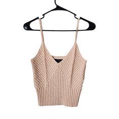 Up For Consideration Is A New Jcrew Top. This Garment Is New With Tags. Size M Pit To Pit 13in Shoulder To Hem 19in /Cc Beige V-neck Trendy Knit Top, Beige V-neck Crop Top For Fall, Beige V-neck Tank Top For Fall, Trendy Knit V-neck Crop Top, Fitted Beige V-neck Crop Top, Casual Knit V-neck Crop Top, Casual V-neck Knit Crop Top, Beige V-neck Crop Top For Spring, Trendy Beige V-neck Knit Top