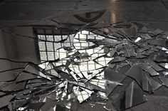 Another close up from the art installation in the Oude Kerk, Amsterdam by Marinus Boezem using broken mirrors to reflect the ceiling above in shattered fragments. The Wolf Among Us, The Heist, Air Bnb, Orphan Black, Historic Places