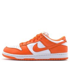 Showcasing classic Nike aesthetics, the Dunk Low is one of the most universally-loved Nike styles. Almost every age group is interested in its simply styled yet instantly recognisable design. \n Colour-blocked in two tones, both pay homage to the basketball teams from the University of Syracuse and Kentucky respectively. The versatile low-top features vibrant overlays, high quality leather and sound shapes, celebrating the legacy with a modern update. \n Nike Dunk Low Sp, Nike Fashion, Basketball Teams, Nike Dunk Low, Dunk Low, Nike Dunk, Sneakers Shoes, Nike Dunks, Nike Air Force Sneaker