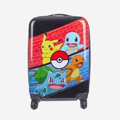 Get ready to travel in style with this Pokémon luggage, featuring your favorite characters. With a large compartment, you'll have no trouble packing your things for training. It also has a handle and four wheels for easy travel. Hardside Spinner Luggage, Spinner Luggage Sets, Hard Shell Luggage, Luggage Shop, Spinner Suitcase, Spinner Luggage, Suitcase Set, Easy Travel, All Pokemon