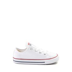 Converse Chuck Taylor All Star Lo Sneaker - Baby / Toddler - White | Journeys Kidz Toddler White Converse, Converse Types, Toddler Converse, Shoe Size Chart Kids, Converse Low, Toddler Top, Converse Low Tops, New Street Style, Converse White