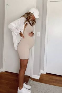 Tanologist Mousse, Dress Latina, Pregnancy Outfits Casual, Prego Outfits, Summer Pregnancy Outfits, Spring Maternity Outfits, Pregnant Outfit, Casual Maternity Outfits, Shirt Romper