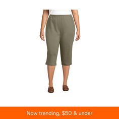 in stock Camel Color, Lands End, Sports Women, Casual Style, Capri Pants, Capri, Elastic Waist, High Rise, Pick Up