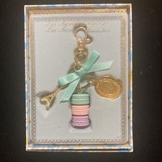 a keychain that has some kind of charm on it