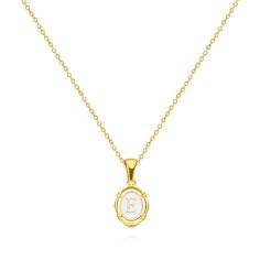 Discover Timeless Elegance Introducing the quintessence of sophistication and style: our Golden Drip Oil Letter Pendant Necklace, tailored for the modern woman. Crafted with precision and care, this exquisite piece embodies grace and exclusivity, making it an essential addition to your jewelry collection. Perfect for banquets, parties, or elevating everyday attire, it’s the ultimate expression of fashion-forward elegance. Product Features Made with high-quality stainless steel and featuring innovative drip oil technology, each pendant showcases a unique letter design, allowing you to personalize your style. The classic O-chain complements the shimmering gold-tone pendant, creating a harmonious and stylish ensemble that's sure to catch the eye. Metal Type: Stainless Steel Necklace Type: Pen Formal Initial Pendant Necklace, White Clavicle Chain Necklace With Initial Pendant, White Initial Pendant Necklace With Clavicle Chain, White Initial Pendant Clavicle Necklace, Elegant Personalized Charm Necklace For Formal Occasions, Elegant Personalized Charm Necklace For Formal Events, Formal White Charm Necklace With Clavicle Chain, Classic White Initial Necklace, Classic Initial Necklace For Formal Occasions