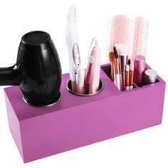 PRICES MAY VARY. Blow dryer organizer - The rose-red bathroom hair dryer organizers provides a dedicated spot for your hair tools, allowing you to keep your bathroom countertop tidy and free of clutter. It can hold a hair dryers, straighteners, curling irons, flat irons, hair brushes, combs and other hair styling tools. Versatile wall mounted hair dryer holder: - This hair tool organizer features a wall mount or hairdryer holder countertop design, which helps you save precious counter space in your bathroom. Our blower and iron organizer an ideal solution for bathrooms or a dresser with limited space. have all your blow dryers, makeup brushes and hot tools easily accessible. Easy installation - The hair dryer holder is designed for your convenience. Whether you prefer a wall mount setup or Cabinet Door Organizer, Hairdryer Holder, Curling Iron Holder, Hair Dryer Organizer, Hot Hair Tools, Blow Dryer Holder, Wall Mounted Hair Dryer, Blow Dryers, Hair Tool Organizer