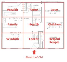 the floor plan for a house with four rooms and two bathrooms in each room, which are