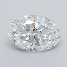 an oval cut diamond on a white background