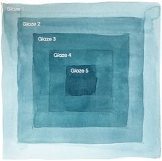 an image of a blue square with the words glaze 2 and glaze 3