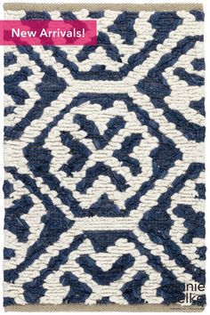 Part Of The Gray Benko X Annie Selke Curated Collection. With Its Large Graphic Medallions, This Rug Manages To Be Both Dramatic And Classic. It's Woven From A Blend Of Natural Jute And Cozy Wool And Made Using A Soumak Hand-Weaving Technique That Adds Dimension And Texture. It's Ideal For High-Traffic Areas Like Hallways, Living Rooms, And Family Rooms. Gray Benko, Blue Jute Rug, Nautical Rugs, Coastal Fall, Jute Rug Runner, Natural Jute Rug, Wool Textures, Annie Selke, Dash And Albert