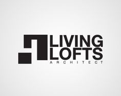 the logo for living lofts architecture, which has been designed to look like an architectural building