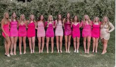 Pink And White Sweet 16 Dress, Pink Preppy Hoco Dress, Hoco Dresses With Cutouts, Sophomore Homecoming Dresses, Preppy Birthday Dress, Sweet 16 Outfits Pink, Preppy Dance Dresses, Outfits For Long Legs Ideas, Formal Dresses Middle School