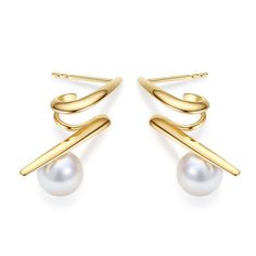 "Modern, sophisticated women will appreciate this timeless yet delicate design statement. Highest quality Japanese Sea Akoya pearl with 18K Yellow Gold. Specification: Material - 18k gold color Stone - akoya pearl earrings Pearl Color - White Pearl Size - 3.99 grams Color - akoya pearl earrings Size - 25mmX9.9mm - 7.5-8mm  Made by Notteluna      Custom made to order NEW STORE OPENING 8 WEEKS EXCLUSIVE OFFER. LIFETIME WARRANTY  Time and time again, we come across products that break the next day after you buy them.  That's not going to happen for you at our store, Mozaiku.  You can buy Mozaiku with peace of mind knowing that we will fix anything that happens to our jewels.  We are so confident nothing will happen that we can offer a lifetime warranty on all our products. UNLIMITED AMOUNT OF Modern Drop Pearl Earrings For Formal Occasions, Modern Gold Pearl Earrings For Wedding, Gold Minimalist Pearl Earrings For Formal Occasions, Minimalist Gold Pearl Earrings For Formal Occasions, Modern Pearl Earrings For Anniversary, Modern Yellow Gold Pearl Drop Earrings, Gold Refined Pearl Earrings For Formal Occasions, Refined Gold Pearl Earrings For Formal Occasions, Refined Gold Pearl Earrings For Formal Events