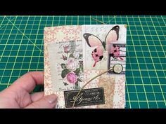 ONE PAGE WONDER | MULTI POCKET MINI ALBUM / JOURNAL TUTORIAL | VINTAGE STYLE #papercrafts #diycrafts - YouTube Mini Junk Journal Tutorial, Envelope Scrapbook Mini Albums, One Page Wonder, Tiny Junk Journal, Micro Mini Junk Journal, Paige Evans Mini Albums, Album Journal, Prayer Journals, Journal Making