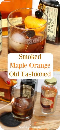 smoked maple orange old fashioned cocktail recipe