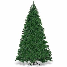 This is our high quality 9 ft Pre-lit Christmas tree which is perfect for adding a festive glow to home, office, party, etc. 2028 branch tips and 700 led lights make this tree look more full-bodied and genuine. Made of fade resistant and crush resistant PVC materials, this Christmas tree can be used for a long time. The sturdy metal trunk and stand make the Christmas tree stand more straight and stably. Our Christmas tree is divided into four sections for easy assembly, disassembly and storage C Metal Trunk, Natural Christmas Tree, Metal Trunks, Led Christmas Tree Lights, Green Xmas, Pre Lit Christmas Tree, Real Christmas Tree, Christmas Tree Stand, Natural Christmas