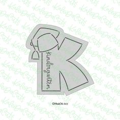 an image of a paper cutout with the letter r in it's center