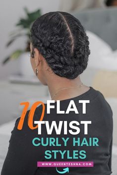 Flat twist styles have slowly become my favorite low manipulation styles to rock. Not only are they versatile, but they’re also a brilliant way to keep your hair moisturized and protected from… Cute Flat Twist Hairstyles Natural Hair, Flat Twists Into A Low Bun, Two Flat Twist Natural Hair, Protective Styles No Added Hair, Low Manipulating Hair Styles, Low Manipulating 4c Hair Styles, Low Manipulating Natural Hair Styles, Natural Hair Flat Twist Styles, Protective Styles For Short Natural Hair