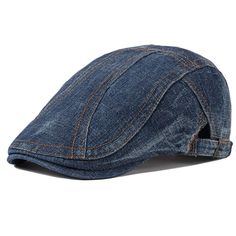 PRICES MAY VARY. Unisex classic denim newsboy cap for women and men, made of high quality cotton, with soft sweatband. light weight, comfortable. Medium thick, great for all year round. Never goes out of style One size fits most. With adjustable straps at both sides of the hat, easy to adjust the fit. Suitable for head circumference from 21"-23.6" The fashion flat ivy gatsby cap can be wear in many occasions, it can be a everyday casual hat, driving hat, hunting hat, golf hat, fishman hat, beret Spring Denim Flat Cap, Casual Denim Flat Cap, Newsboy Cap Men, Driving Hat, Beret Hats, Baker Boy Hat, Berets Cap, Hat Men, News Boy Hat