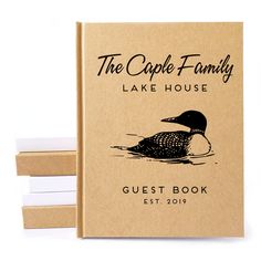 the capel family lake house guest book