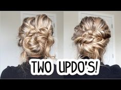 Medium Long Hairstyles, Christmas Hair Ideas, Easy Updos For Medium Hair, Easy Updos For Long Hair, Easy Updo, Hairstyle Youtube, Up Dos For Medium Hair, Easy Updos