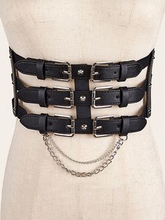 This price is for a waist belt only. SizeFree SizeWaist65-78Width10 Black Steampunk Corset Belt For Halloween, Gothic Chain Belt For Party, Gothic Corset Belt For Halloween Night Out, Gothic Black Corset Belt With Belt Included, Black Corset Belt For Halloween Cosplay, Black Corset Belt For Festival, Black Gothic Belt For Festival, Fitted Punk Corset Belt With Belt Loops, Punk Corset Belt For Halloween Cosplay