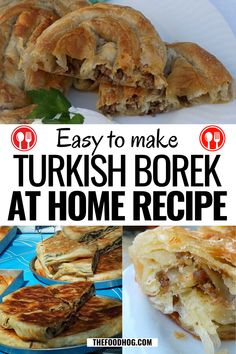 the recipe for turkish borrek at home