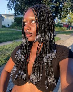 Bangs For Kids, Braids With Bangs, Short Box Braids Hairstyles, Short Box Braids, Braided Bangs, Box Braids Hairstyles For Black Women