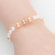 This beautiful Freshwater pearl bracelet ranges between 7-8mm in size and consists of beautiful and lustrous pearls in AAAA+ quality. All pearls in this bracelet are round and are strung with silk thread and double-knotted between each pearl. Known as the 'icon' of cultured pearls, Freshwater pearls have graced the necks, ears, fingers, and wrists of women for decades. Huge Tomato imports their Freshwater pearls from the Freshwater rs of Japan, grown in the Pinctada fucata oyster. All of our Fre Pearl White Round Beaded Bracelets, Akoya Pearl Bracelets In Pearl White With Round Beads, Akoya Pearl Bracelet With Round Pearl Drop Beads, Akoya Pearl Bracelet With Pearl Drop, Akoya Pearl Drop Bracelet With Round Beads, Pearl Bracelet With 8mm Beads, Round Pearl Bracelet With 8mm Beads, 8mm Round Pearl Bracelet, 8mm Pearl Beads Bracelet